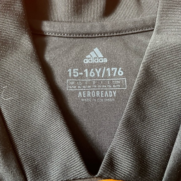 Adidas Houston Dynamo Jersey Youth 15-16 Away Black Soccer Aeroready - Picture 4 of 6